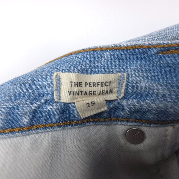 MADEWELL The Perfect Vintage Jean Fitzgerald Wash Light Denim Essential Minimal - Picture 2 of 9